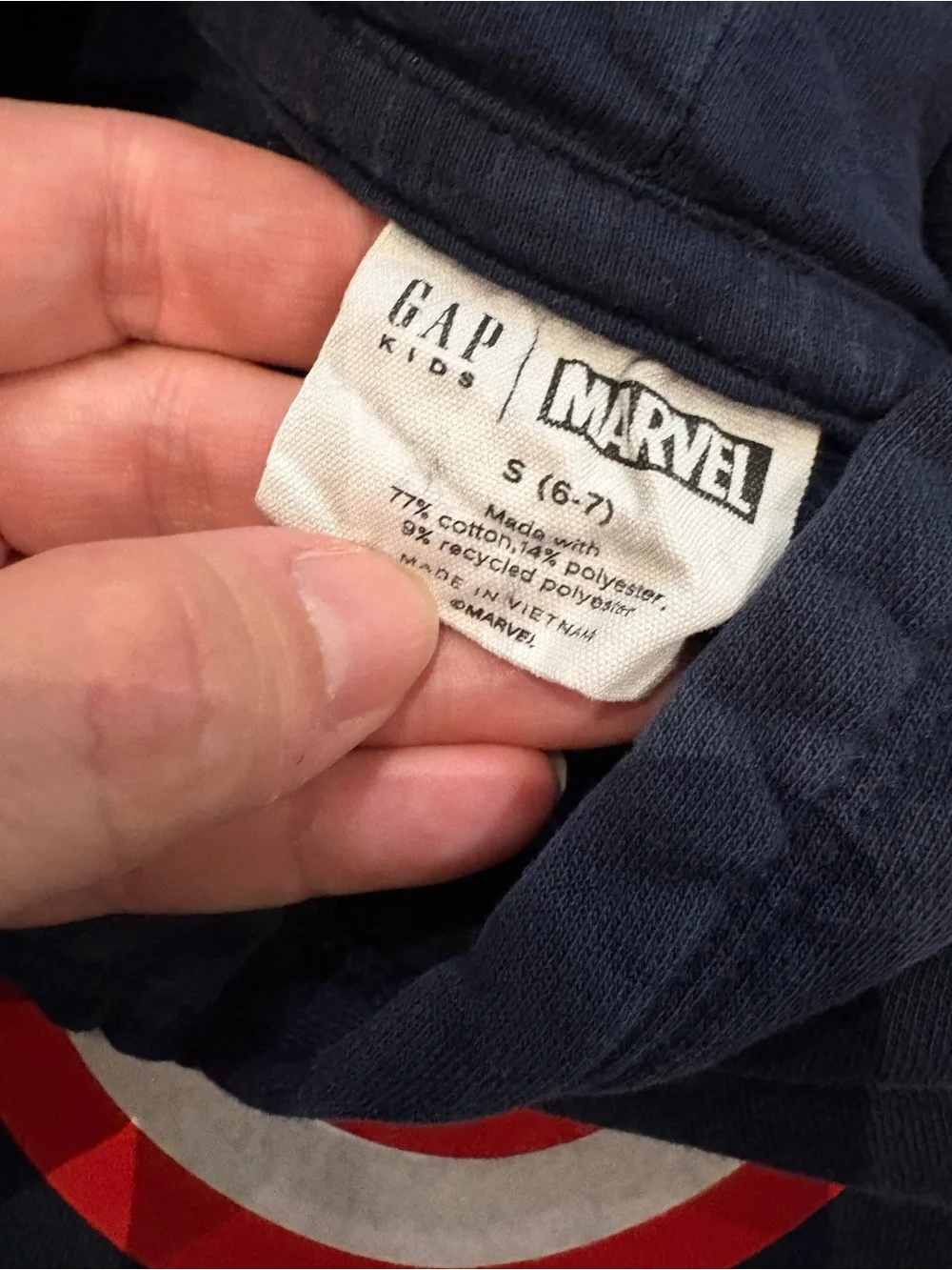 GAP Marvel Kids Size S (6-7) Sweatshirt